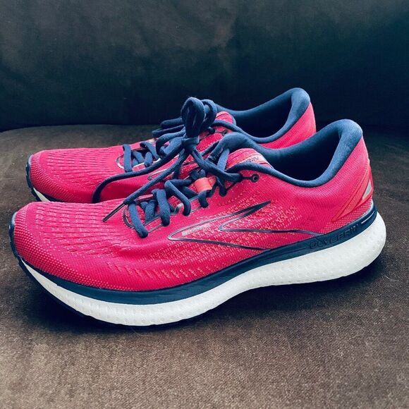 Brooks Glycerin 19 Womens 10.5 US 42.5 Shoes Red Navy Blue Running 8.5 UK - Picture 3 of 11